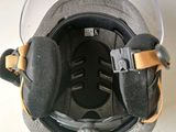 a helmet with a pair of headphones attached to it