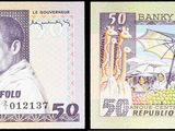 two different pictures of a picture of a man on a bank note