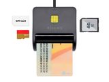 un gros plan d'un lecteur de carte SIM fixé à un appareil