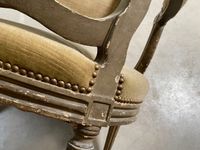 FAUTEUIL cabriolet en bois laqué, reposant sur quatre pieds … (photo 5)