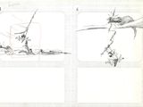 un dessin représentant un oiseau perché sur une branche