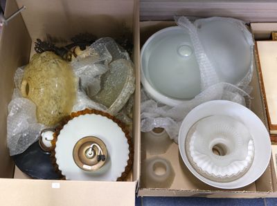 a box full of items that are sitting on the floor