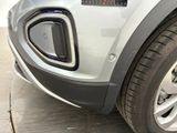 a close up view of a car ' s front bumper