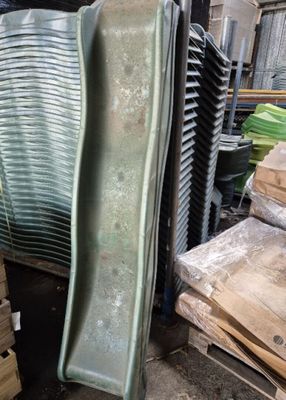 Lot de 3 toboggans SOULET couleur vert foncé,dimensions appr…