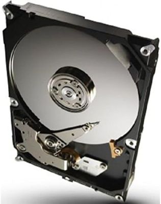 a close up of a hard drive on a white background