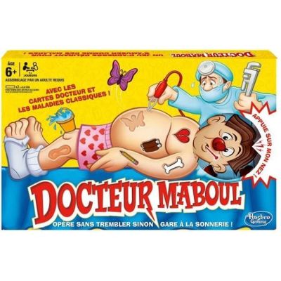 une boîte de « Docteur Mabou » avec un bébé à l'intérieur