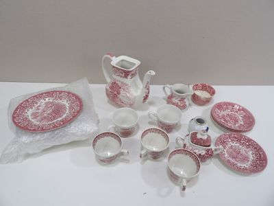 Lot service à thé, d'occasion incomplet vendu en l'état, d'inspiration