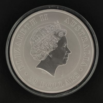 une image montrant un gros plan d'une pièce de monnaie posée sur une surface noire