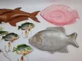many different types of fish on the table