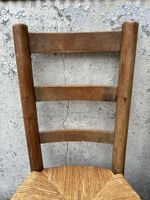 Suite de trois chaises paillées à dossier à trois barrettes (photo 3)
