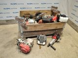 a box full of tools sitting on the floor