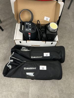 a box with a bunch of items in it on the floor