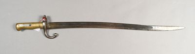 FRANCE. Sabre baïonnette1866 Chassepot, lame (57,5 cm) « Mre…