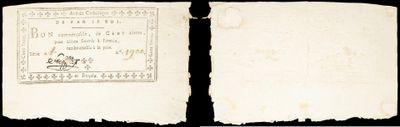two pages of old paper with a stamp on them