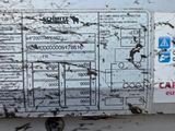 a picture of a close up of a map on a refrigerator