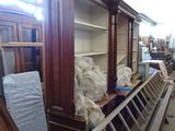 a large display case with many items in it