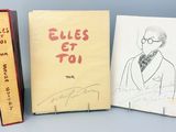 deux livres sur lesquels figure le dessin d'un homme en costume-cravate et un livre sur lequel figure la photo d'un homme en costume-cravate
