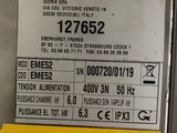 a label on the back of a refrigerator that is not in use