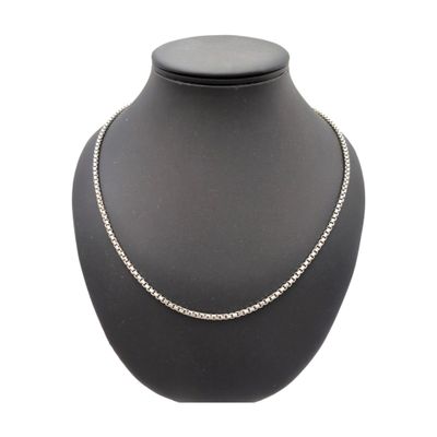 COLLIER en or gris Poids 39.1 g long 60 cm - Photo 1