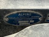 a close up of a sign on the side of a car