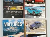 quatre livres en couverture d'un magazine consacré aux voitures de sport