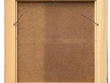 a painting of a wooden frame with a brown background