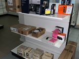 many boxes on the shelves in the store