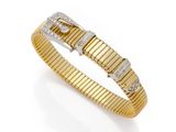 un bracelet en diamant et or dix-huit carats