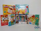 a lot of play doh toys on the table
