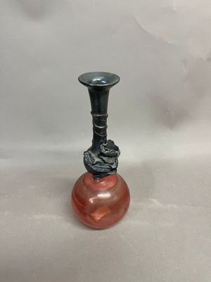 HAZA Soliflore à corps sphérique et col tubulaire enchâssé d…