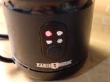 a blender that is sitting on a wooden table