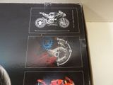 a box with a picture of a motorcycle on it
