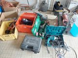 many different types of electrical equipment in the room
