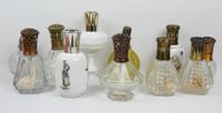 Onze lampes Berger en verre, cristal et porcelaine.