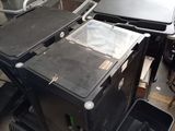 a lot of computer equipment sitting on the floor