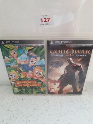 Singes en delire et god of war ghost of sparta psp en l'etat