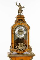 Horloge de table avec socle ou console, marqueterie de Boull… (photo 6)