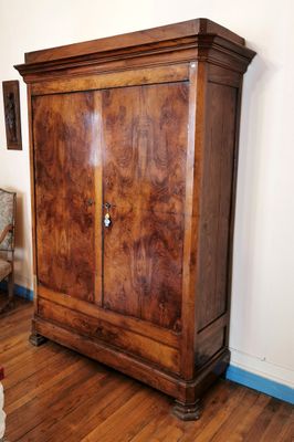 ARMOIRE en placage de fruitier, seconde moitié du XIXe, 215 … - Photo 1