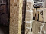 a stack of boxes and boxes in a warehouse
