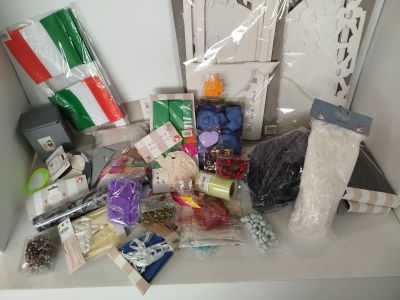 many items on the counter that are on display