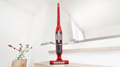 313 / Aspirateur balai 2en1 rechargeable 28V rouge - BO…