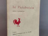 couverture du livre *Le Parabolain* de Léon Boott