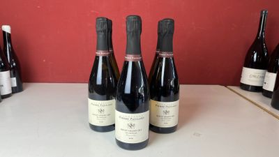 plusieurs bouteilles de vin sont alignées sur un comptoir