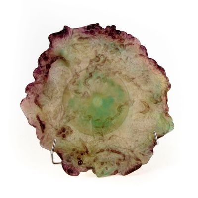 a close up of a piece of broccoli on a white surface