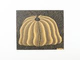 an image of a painting of a pumpkin on a black background