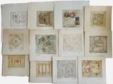 de nombreux dessins sur les pages d'un livre