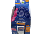 un présentoir contenant plusieurs paquets de cigarettes « Nownut Flash »