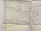 an old map of the united states of north america on a table