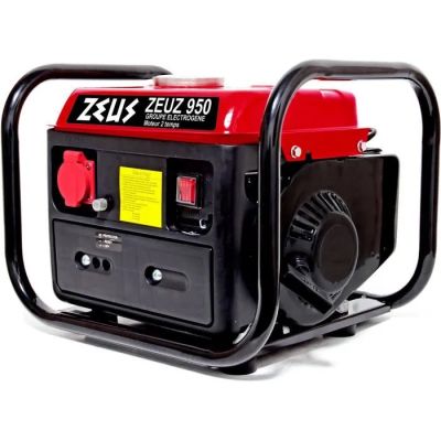une image représentant un générateur portable rouge et noir sur fond blanc