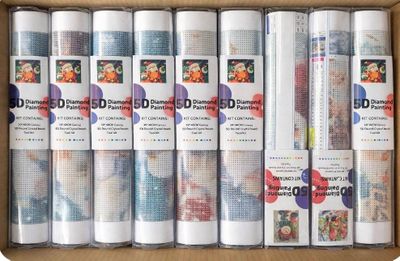 Lot de 37 diamants Painting neuf dans leur boîte d'origine 30 par 40 c - Photo 1